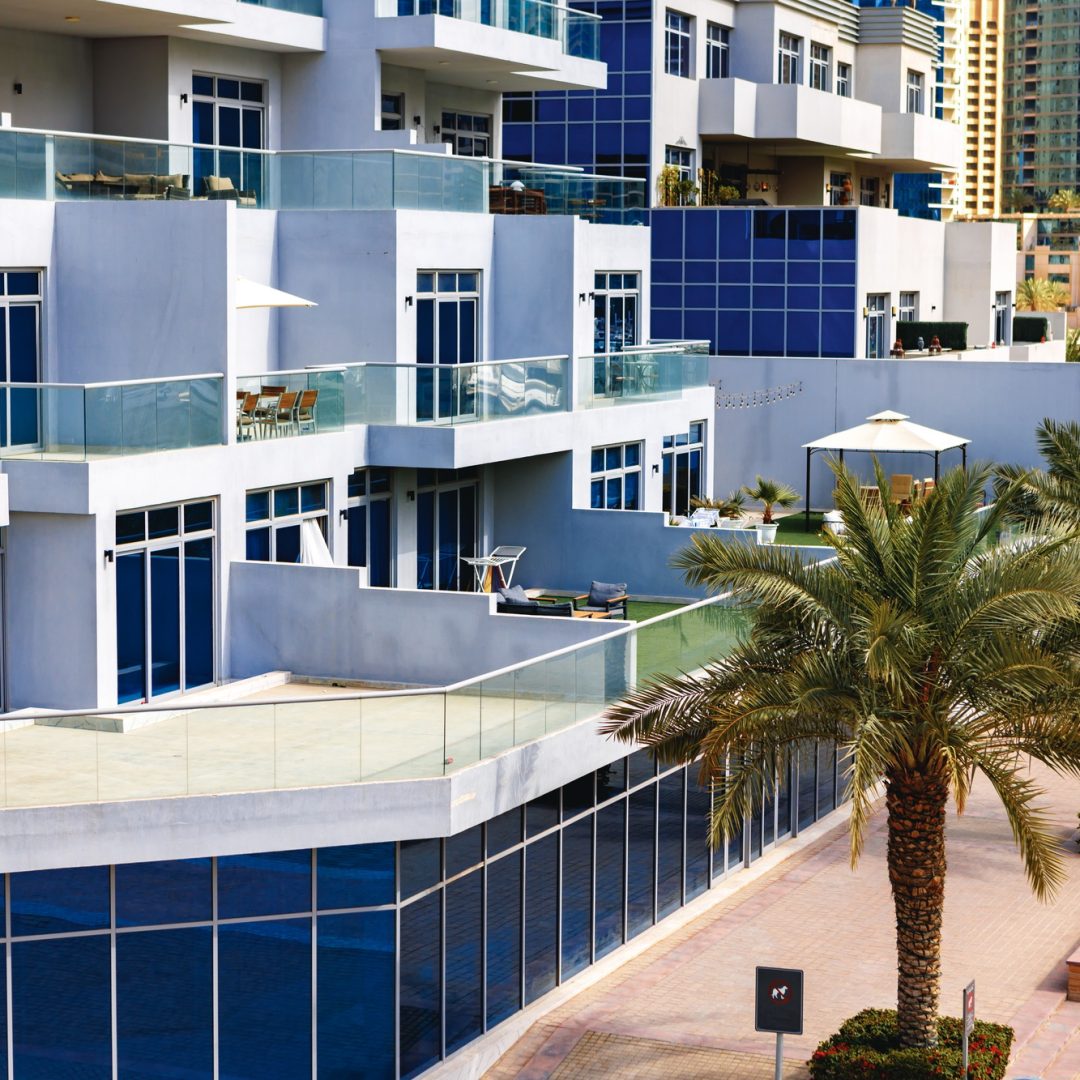 Urban road cityscape of Dubai at daytime Urban road cityscape of Dubai at daytime